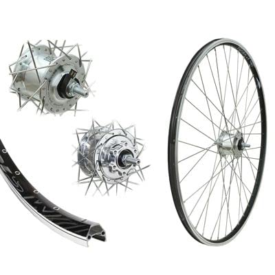 Vorderrad MTB 24" Nabendynamo 6 Loch Disc Hohlkammerfelge 24 Zoll Scheibenbremse DMS19 von Made in Germany Bärwinkels Laufradbau