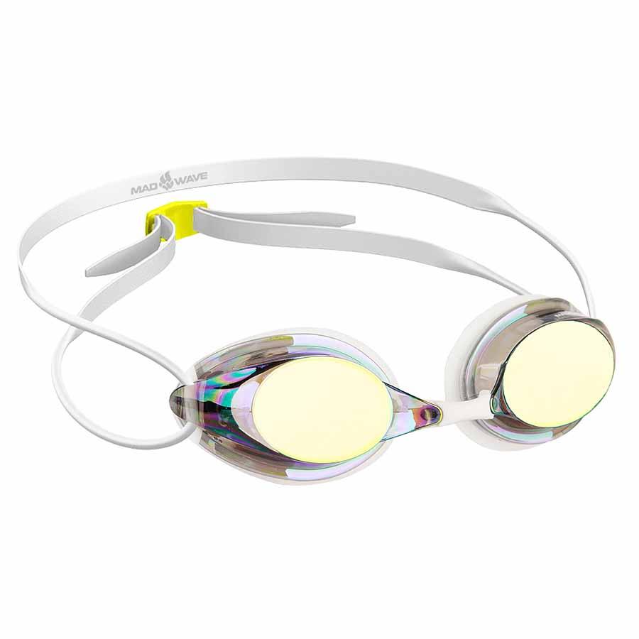 Madwave Streamline Rainbow Swimming Goggles Weiß von Madwave