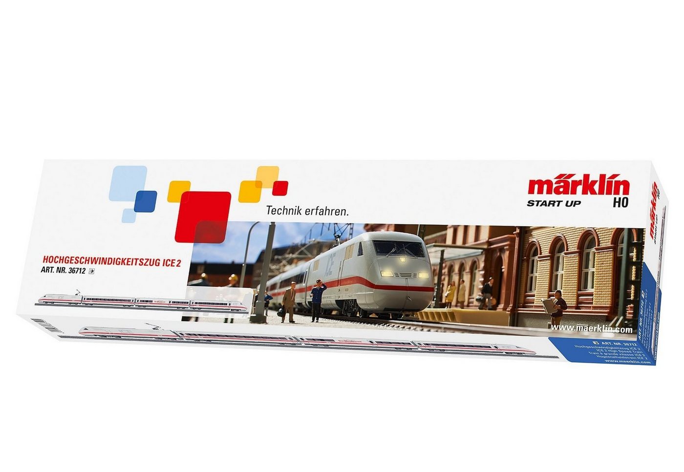 Märklin Modelleisenbahn-Set Märklin Start up - Hochgeschwindigkeitszug ICE 2 - 36712, Spur H0 von Märklin