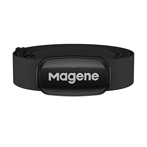 Magene H303 Pulsmesser Brustgurt HRM Fitness Tracker IP67 wasserdichte Unterstützung Bluetooth 4.2 und ANT+, Kompatibel Wahoo, Zwift, Strava von Magene