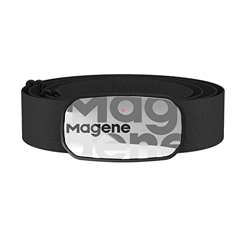 Magene H603 Pulsmesser Brustgurt HRM Fitness Tracker IP67 wasserdichte Unterstützung Bluetooth 4.2 und ANT+, Kompatibel Wahoo, Zwift, Strava, Elite HRV Weiß von Magene