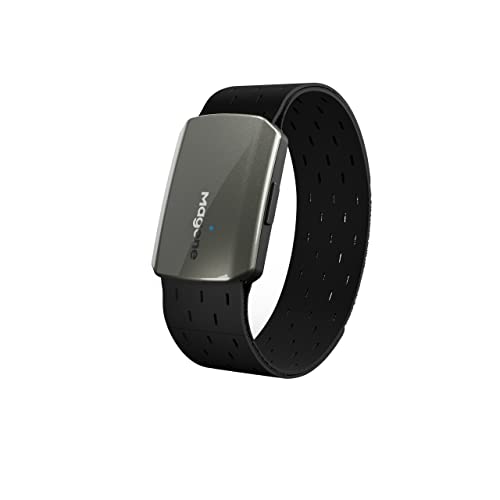 Magene H803 Herzfrequenzmesser Armband Armgurt IP67 Waterproof Support Bluetooth 4.2 and ANT+Herzfrequenz Armband Optisch Kompatibel mit Wahoo, Zwift, Strava, Elite HRV von Magene