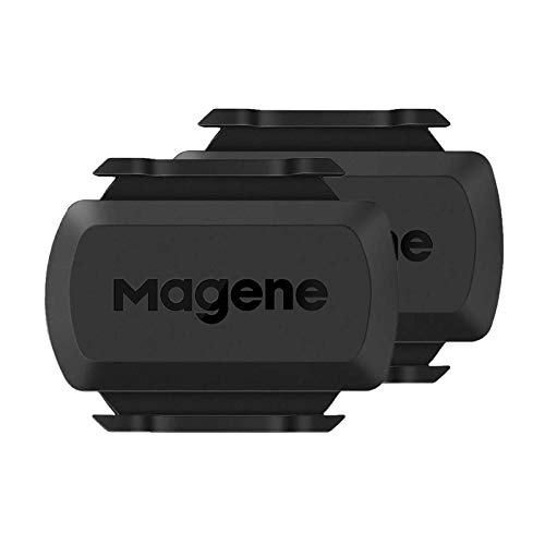 Magene S3 + Geschwindigkeits- und Trittfrequenzsensor 2 Stück, ANT+ und Buletooth 4.0 Drahtloser Fahrraddrehzahlsensor RPM von Magene