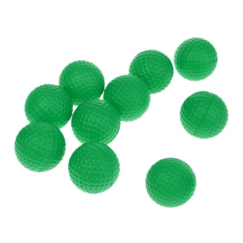 MagiDeal 10 PU Golfball Schaumstoff Golfbälle Training Praxis Ball Übungsbälle, Grün von MagiDeal