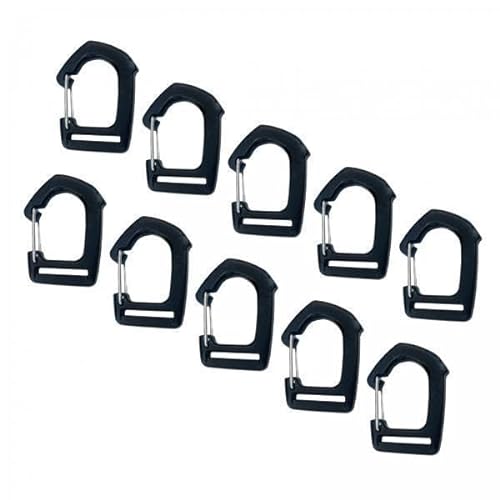 MagiDeal 6X 10 Stück Gurtbandhaken Brückenschnalle Karabinerhaken Schlüsselanhänger Haken Clip Gurtbandschnallen für Wandern, Zuhause, Rucksack, Camping, Koffe von MagiDeal
