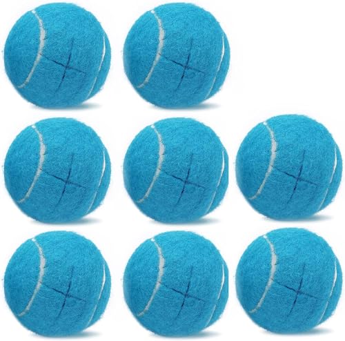 Magicorange 8 vorgeschnittene Tennisbälle für Möbelbeine und Bodenschutz, strapazierfähig (Hellblau) von Magicorange