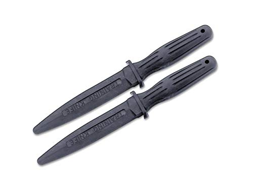 Böker Erwachsene Messer A-F Rubber Trainingsmesser Set 15.5 cm, Schwarz, Standard von Böker