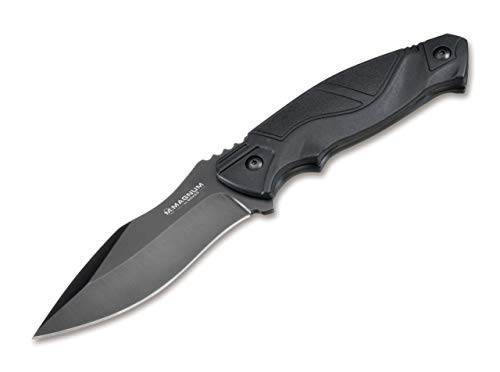 Magnum Unisex – Erwachsene Advance Pro Fixed Blade Fahrtenmesser, schwarz, 24,2 cm von Magnum