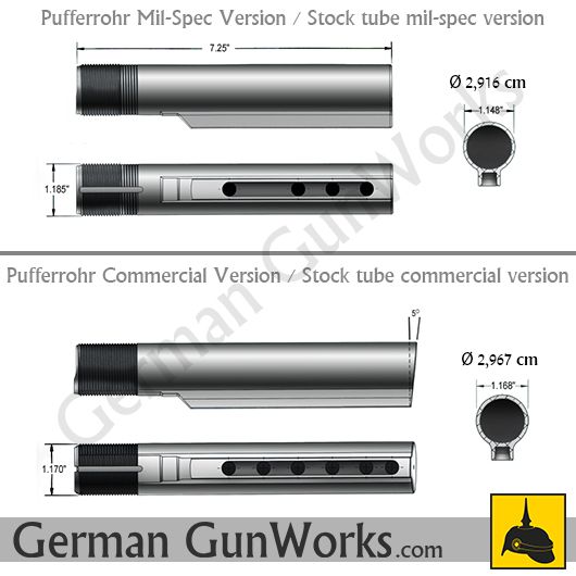 Magpul MOE Carbine Schulterstütze – Mil-Spec Farbe: Schwarz von Magpul