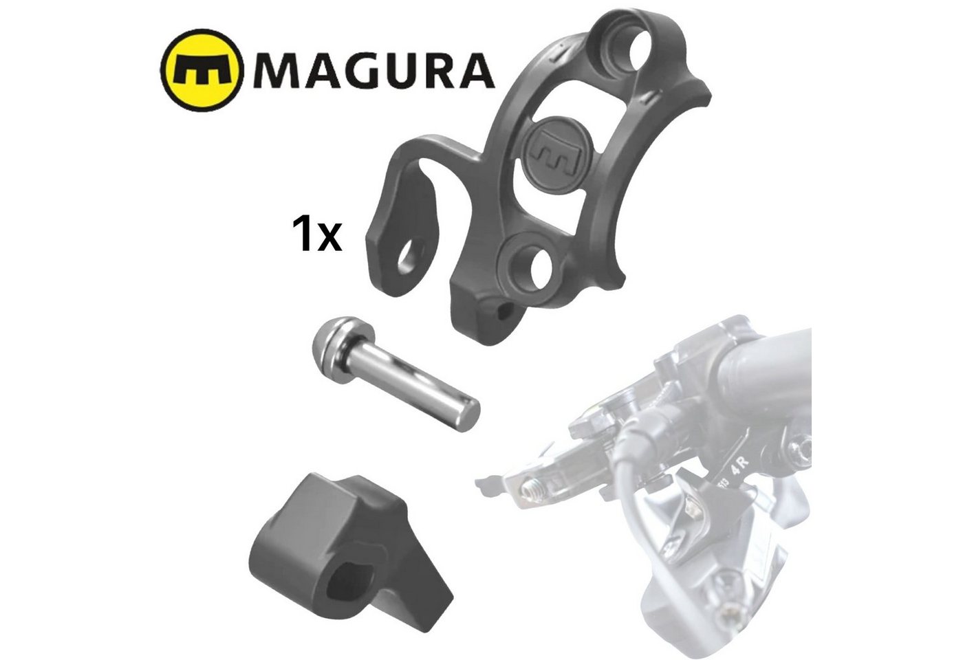 Magura Fahrradkurbel Magura Klemmschelle Shiftmix 4, rechts, Shimano I-Spec EV Schalthebel von Magura