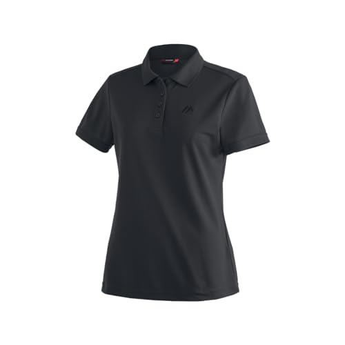 MAIER SPORTS Damen Polo Ulrike T-shirt,Schwarz (black), Gr. 50 von Maier Sports