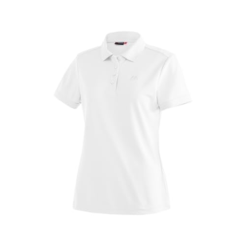 MAIER SPORTS Damen Polo Ulrike T-shirt,Weiß (white), Gr. 36 von Maier Sports