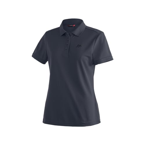 Maier Sports Ulrike, Damen Poloshirteichtes Piqué-Funktionspoloshirt für Wandern und Freizeit, dryprotec Technologie, Atmungsaktiv, NFC-Chip für einfaches Recycling von Maier Sports