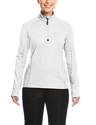 Maier Sports Damen Midlayer Eva, White, 40, 280003 von Maier Sports