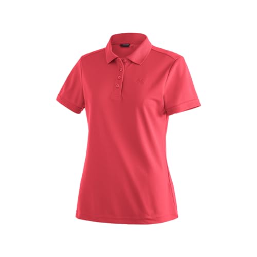 Maier Sports Damen Polo-Shirt Ulrike, Kurzarm piqué Polohemd, Watermelon Red, 36 von Maier Sports