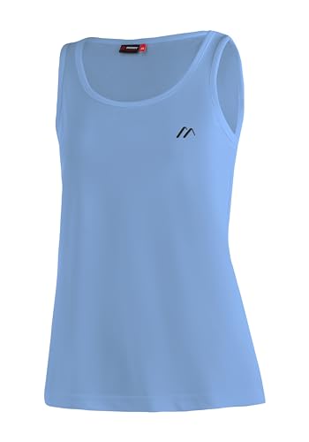 Maier Sports Petra, Ärmelloses Damen T-Shirt, Outdoorshirt mit Rundhals für Wandern und Freizeit, dryprotec Technologie, Atmungsaktiv, NFC-Chip für einfaches Recycling, Hellblau, 46 von Maier Sports