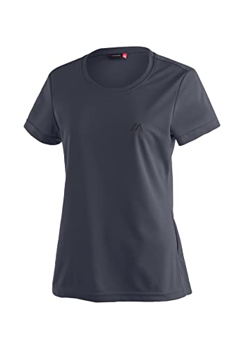 Maier Sports Damen T-Shirt Waltraud, einfarbiges Kurzarm Piqué-Shirt, Night Sky, 36 von Maier Sports