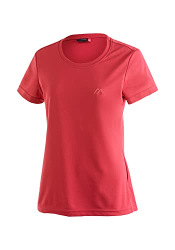 Maier Sports Damen T-Shirt Waltraud, einfarbiges Kurzarm Piqué-Shirt, Watermelon Red, 36 von Maier Sports