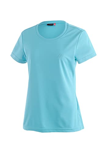 Maier Sports Damen T-Shirt Waltraud, einfarbiges Kurzarm Piqué-Shirt, Spray, 36 von Maier Sports