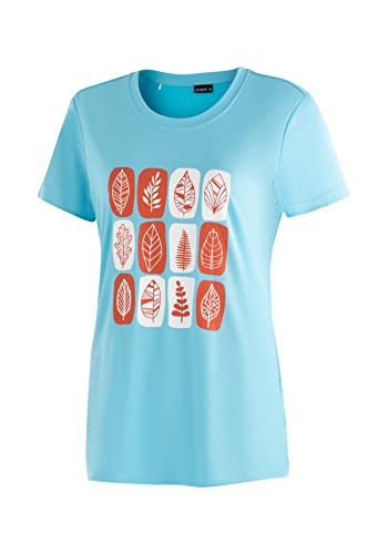 Maier Sports Damen T-Shirt Waltraud Print, Kurzarm Piqué-Shirt, 36 von Maier Sports