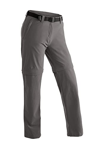 Maier Sports Damen Wanderhose NATA 2, Lange Outdoor-Hose, Trekkinghose, Pewter, 44 von Maier Sports