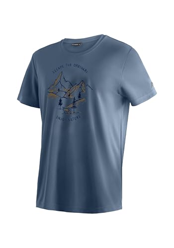 Maier Sports Dieter Print Herren Funktionsshirt, Freizeitshirt mit Aufdruck, Regular Fit von Maier Sports