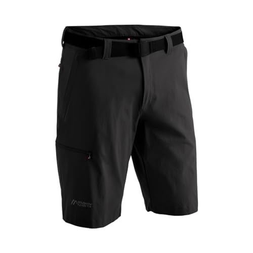 MAIER SPORTS Herren Bermuda, Outdoorhose/ Funktionshose/ Shorts inkl. Gürtel, bi-elastisch, schnelltrocknend und wasserabweisend, Schwarz (Black/900), Gr. 54 von Maier Sports