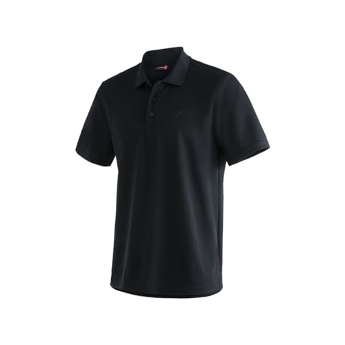 Maier Sports Herren Polo 1/2 Arm T-shirt, black, Gr. S von Maier Sports