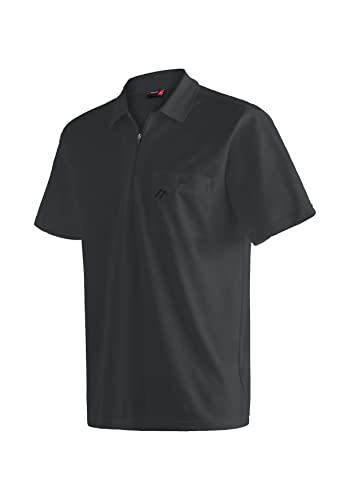 Maier Sports Herren Polo-Shirt Arwin 2.0, Kurzarm piqué Polohemd, Schwarz, S von Maier Sports