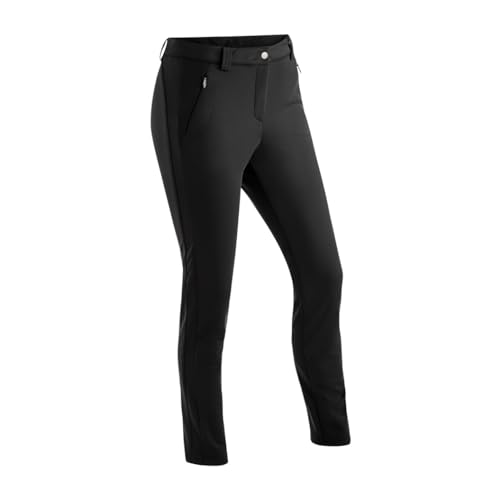 Maier Sports Lapilli W, Damen Wanderhose, Wasserabweisende Outdoorhose für Trekking und Hiking, Enganliegender Schnitt, PFC-frei, stormprotec- & Dryprotec Technologie, Schwarz, 38 (W29/L31) von Maier Sports