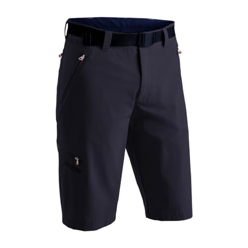 Maier Sports Nil Bermuda, Kurze Herren Wanderhose, Wasserabweisende Bermuda für Trekking und Hiking, PFC-frei, mSTRETCH pro 4 & Dryprotec, Blau, 48 (W33/L32) von Maier Sports