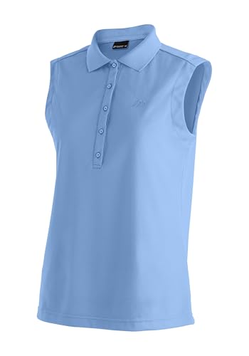 Maier Sports Ulrike Sleeveless Poloshirt, ärmelloses Piqué-Shirt, atmungsaktiv und schnelltrocknend, Regular Fit von Maier Sports