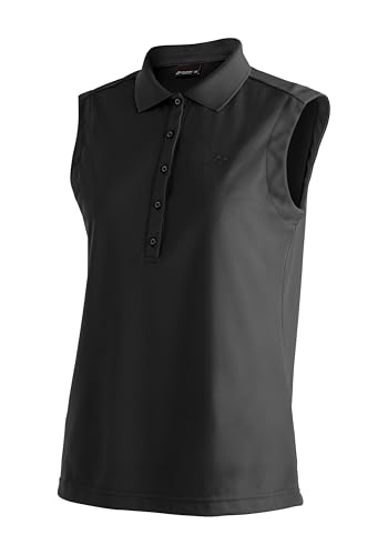 Maier Sports Ulrike Sleeveless Poloshirt, ärmelloses Piqué-Shirt, atmungsaktiv und schnelltrocknend, Regular Fit von Maier Sports