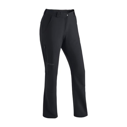 Maier Sports Helga, Warme Damen Wanderhose, Wasserabweisende Outdoorhose für Trekking und Hiking, PFC-frei, mSTRETCH pro 2 & Dryprotec-Technologie, Schwarz, 40 (W31/L31) von Maier Sports