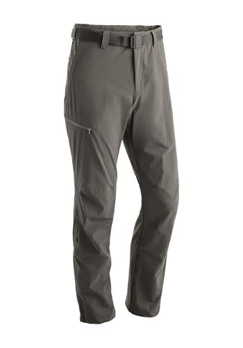 Maier Sports Nil, Herren Wanderhose, Wasserabweisende Outdoorhose für Trekking und Hiking, PFC-frei, mSTRETCH pro 4 & Dryprotec, Rollup-Funktion, Braun, 64 (W46/L33) von Maier Sports