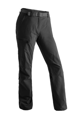 Maier Sports Damen Outdoorhose Lulaka, funktionale Wanderhose, atmungsaktive Trekking-Hose mit Rollup-Funktion, Schwarz, 36 von Maier Sports