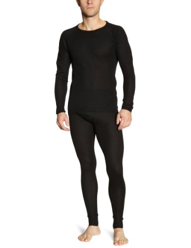 maier sports Herren Skiwäsche-set Adrian, black, XL, 998180 von Maier Sports