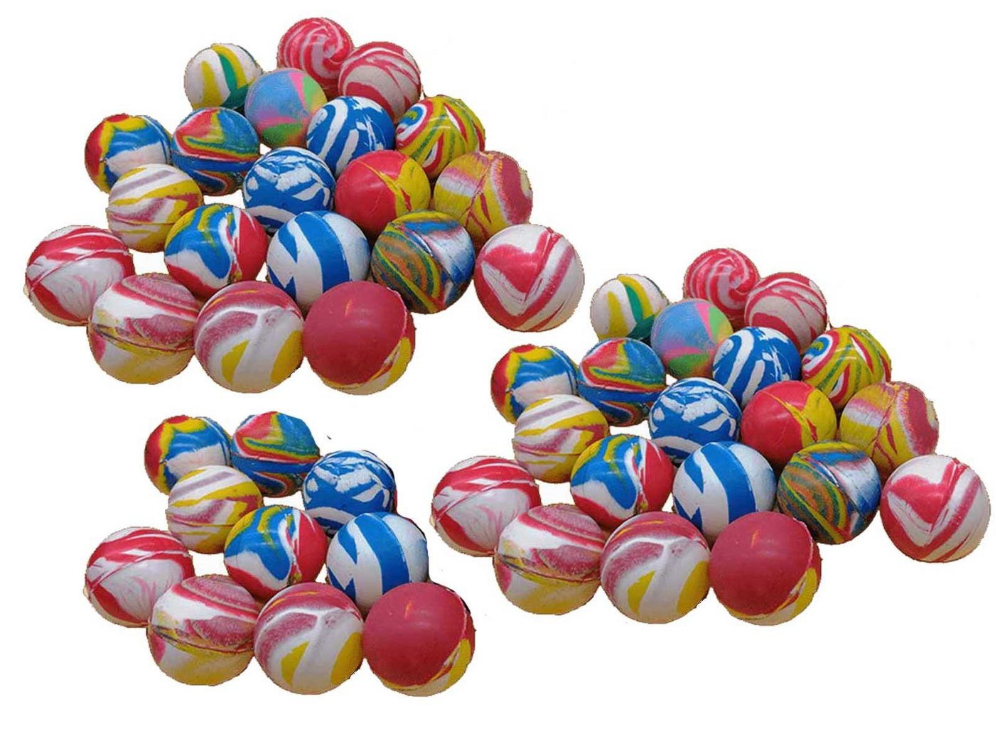 Maines Flummi 50 x Ball marmoriert 25 mm Tombola Kindergeburtstag Mitgebsel (Spar-Set) von Maines