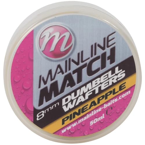Mainline Match Dumbell Wafters 8mm 50ml Yellow Pineapple MM3108 Matchangeln Wafter Hakenköder Hookbaits von Mainline