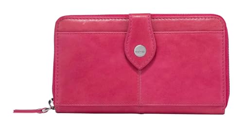 Maitre - Leder Geldbörse mit RFID Schutz, Münzfach & Scheinfach für Damen - Portemonnaie mit Kreditkartenfächern, Pink von Maitre