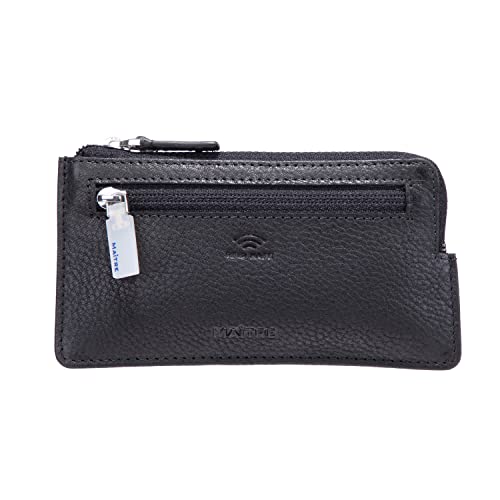 Maïtre Unisex Schlüsseltasche Schwarzerden aus Leder Keycase von Maitre