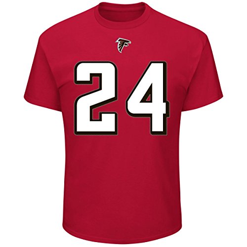 Majestic Athletic NFL Football T-Shirt Atlanta Falcons Devonta Freeman #24 rot Trikot Jersey Receiver (L) von Majestic Athletic