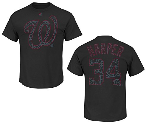 MLB Baseball T-Shirt Washington Nationals Bryce Harper #34 in XXL (2XL) Shades of Victory von Majestic