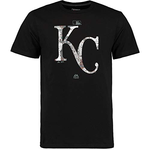 MLB T-Shirt Kansas City Royals Club House Authentic Collection Black Foil Fashion (M) von Majestic