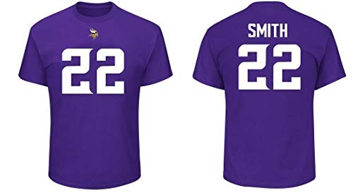 Majestic Athletic NFL Football T-Shirt Minnesota Vikings Harrison Smith 22 lila Trikot Jersey Receiver (XL) von Majestic Athletic