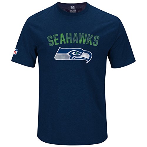 Majestic Athletic NFL Football T-Shirt Seattle Seahawks Bradler Navy (XXL) von Majestic