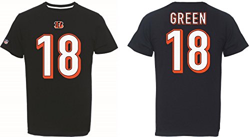 NFL Football T-Shirt CINCINNATI BENGALS A.J. Green #18 black in S (SMALL) von Majestic