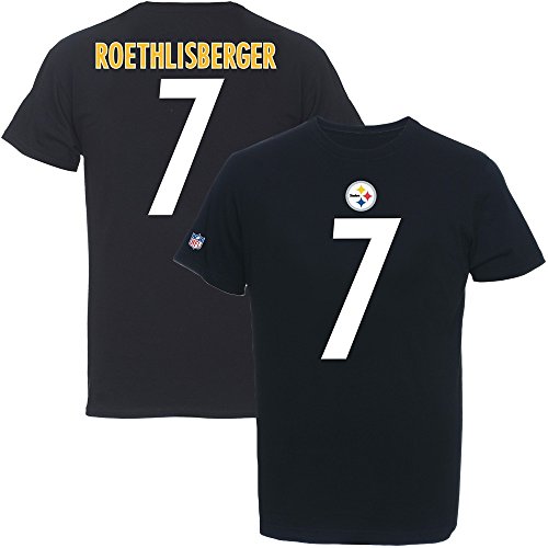 NFL Pittsburgh Steelers Ben Roethlisberger Player Name & Number Tee (Majestic Athletic) (Medium) von Majestic