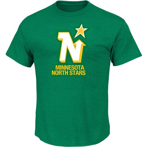 NHL Eishockey Shirt Minnesota North Stars Tek Patch Logo Majestic in SMALL (S) von Majestic