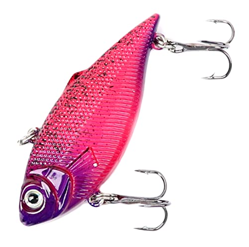 Major Fish VIB Vibrationsbait Lipless Crankbait 7 cm Vibrationsköder Barsch Hecht Forelle Pink Lila von Major Fish